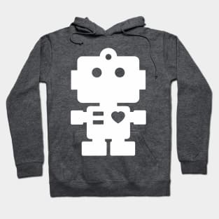 White Robot Hoodie